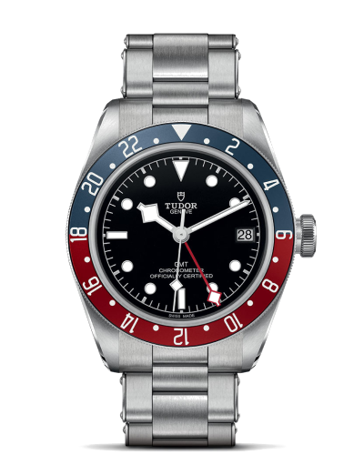 Tudor Black Bay GMT 41 mm steel case, Steel bracelet (horloges)